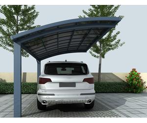 Carport 2 poteaux 3X5m gris anthracite