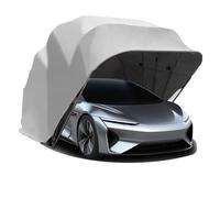 Carport Abri Voiture, Garage Pliant Mobile Semi - Automatique, Folding Mobile Voiture Exterieur, Verrouillable, Durable, Tente De Auvent D'auto (Gris 5.5 x 2.5 x 2.3 m)