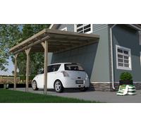 Carport adossé 3 x 5 m avec couverture transparente - Weka OULIÈRO