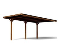 Carport adossé en Bois Victor 15,6m²