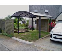 Carport Alu 3,01 x 4,85 m en 1/2 rond - HABRITA - Carnoux