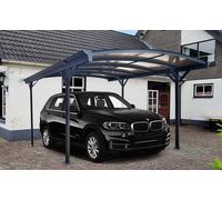Carport Aluminium Autoportant 1 Véhicule 3 x 4,34 m - Gris Anthracite - Printemps 2026