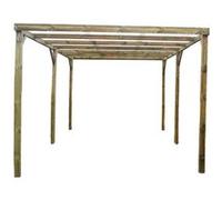 Carport autoclavé 14.99 m2 bois Habrita car 3051a2 bois G