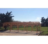 Carport Bois 5,0 x 11,5 m - CPBF Franche-Comté