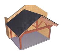 Carport bois Douglas 4x5,7 m toiture bac acier robuste - BIANÇON