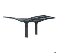 Carport en aluminium et polycarbonate Arizona Wave 4.95 x 5.78 m