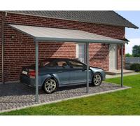 Carport en aluminium Feria Palram - Canopia 3 x 5,46 m gris