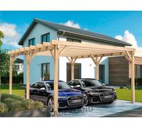 Carport en bois autoportant – modèle NÎMES – 1000 x 500 cm
