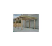 Carport Modular En Bois Base 5x5m Hauteur 4m