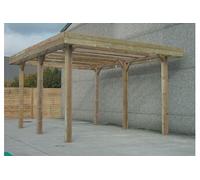 Carport Modular en bois base 6x5m hauteur 4m