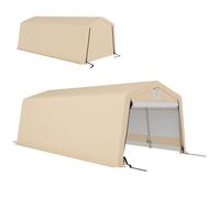 Carport - Outsunny - acier galvanisé robuste PE haute densité 150 g/m² imperméable anti-UV - 618x330x240cm - kaki
