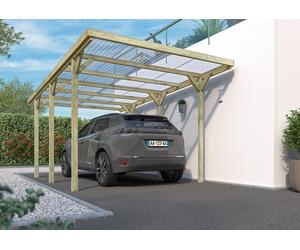 Carport simple en bois autoclave Cerland Jean 15,6 m²