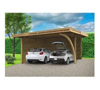 Carport - SOLID - Combination 506,4x606,4cm - Bois massif - Double parois