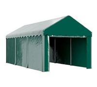 Carport tente de garage 3 x 6 m abri voiture exterieur avec 2 portes enroulables PE vert