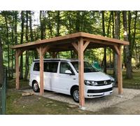 Carports Bois sur Mesure en 6 Poteaux de 13 à 33 m² - Structure Extérieure Robuste et Durable - CPBF