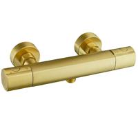 Carra mitigeur douche thermostatique or brossé Essebagno