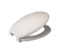Carrara & Matta Canyon Abattant en Bois Moulé avec charnières plastiques réglables Blanc