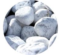 Carrara Pierres naturelles décoratives pour jardin en marbre pur blanc neige 60-120 mm 20 kg galets grisâtres paysage jardin maison