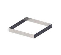 Carré à tarte Inox perforé de BUYER H 2 cm 8 x 8 cm SC