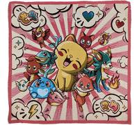 Carré de tissu jacquard 47x47 cm polyester motif manga CATIMINI rose