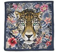 Carré de tissu jacquard polycoton motif animal BAGHERRA jaune Or