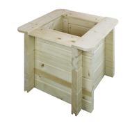 Carre potager exterieur bois - 38x38xh35 cm