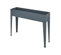 Jardinière - TECTAKE - Carré potager sur pied CALENDULA de 42 L, en acier lâqué époxy 98,5 x 26 x 82,5 cm - Gris anthracite