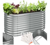 Carré potager FLORMMA 160 x 80 x 80 cm - argent