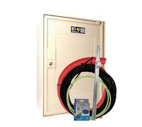 Carré Rouge - Coffret Compteur de Chantier Monophasé 15/30/45A, 9KVA, Pack Complet 15m, Compatible Raccordement ENEDIS, Fabrication Française - 49 x 35 x 20 cm