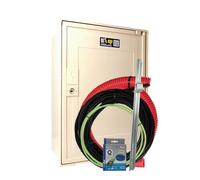 Carré Rouge - Coffret Compteur de Chantier Triphasé 10/30A, 6/18 KVA, Pack Complet 10m - Compatible Raccordement ENEDIS, Fabrication Française - 49 x 35 x 20 cm