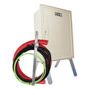 Carré Rouge - Coffret Compteur de Chantier Triphasé 10/30A, 6/18 KVA, Pack Complet 3m - Compatible Raccordement ENEDIS, Fabrication Française - 49 x 35 x 20 cm