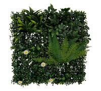 Carré végétal jungle ""Izy"" vert 50x50cm - Atmosphera Créateur d'intérieur