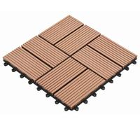 Carreau de terrasse 11 pcs Marron 30 x 30 cm WPC
