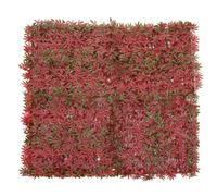 Carreau Mural Hwc-L78, Pare-Vue Pare-Vent Revêtement Pour Terrasse/Balcon, 4x 50x50cm Chacun = 1m² Erable Rouge Rouge