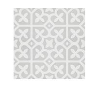 Carreaux de ciment gris et blanc 20x20 cm