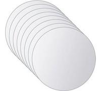 Carreaux de miroir - VIDAXL - Rond - 15 cm - 4 mm - 16 pcs Blanc G