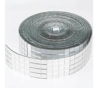 Carreaux de mosaïque carrés auto-adhésifs, miroirs argentés, feuilles de mosaïque pour bricolage, artisanat fait à la main, autocollant mural boule Disco, nouvelle collection Black