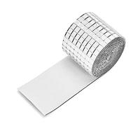Carreaux de mosaïque de miroir en verre auto-adhésifs, 4X100CM 1464 grains petit autocollant carreaux miroir carré pour la décoration artisanale bricolage, boule disco (Silver)