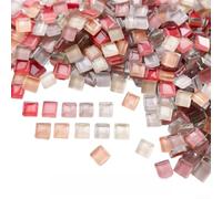 Carreaux de mosaïque en verre de 1 000 g, couleurs assorties pour enfants et adultes, kits de loisirs créatifs, autocollants miroir, boule discothèque, décoration de vase, sous-verre (G)