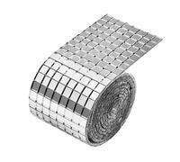 Carreaux de mosaïque miroir, carrés en verre autocollants, carreaux de boule disco de 100 cm, pour maison, cuisine, salon, décoration murale, fête, projet d'artisanat, autocollant mosaïque décoratif