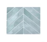 Carreaux épais à chevrons pour dosseret - 10 feuilles de texture époxy 3D | Fabriqué en polyuréthane durable et PET - 7,2 m² - Installation facile - Aucun outil supplémentaire nécessaire - Texture