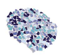 Carreaux Mosaïque Céramique Irréguliers Bleus pour Créations Artistiques | Pièces pour Artwork et Home Improvement, Forme, Lot Abondant, Touche Créative, Usage Loisir