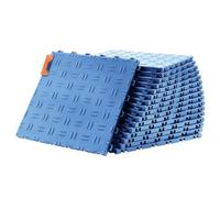 Carreaux pour sol de garage, 305 x 305 x 13,4 mm, set de 25 pièces sol industriel, structure double face antidérapante, pour garages, caves, ateliers de réparation - Bleu