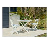 Salon De Jardin Progarden Blanc Design Compact Et Résistant - Ipae Progarden