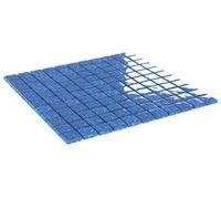 Carrelage en mosaïque 11 pcs Bleu 50 x 50 cm Verre
