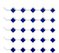 Carrelage mosaïque en céramique bleu octogonale blanc mat bleu brillant pour mur, salle de bain, WC, douche, cuisine, miroir de comptoir, revêtement de baignoire