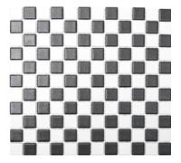 Carrelage Mosaïque - MOSANI - MOS18-0305-R10 - Antidérapant - Échiquier Noir/Blanc - 326x300mm