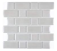 Carrelage Mosaïque - MOSANI - MOS26WM-0202 - Céramique - Gris - Brillant