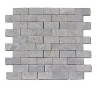 Pegane Carrelage mosaïque gris clair