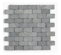 Pegane Carrelage mosaïque gris mat